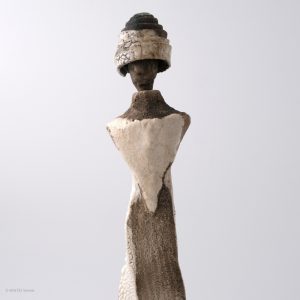 DSCF0567 Marie Juge Raku Sculpture JOBA Front detail