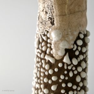 DSCF2859 Marie Juge Raku Sculpture Nina Detail Drops