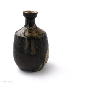 KSC161002 Baba Takashi Kuro-Bizen Tokkuri back side