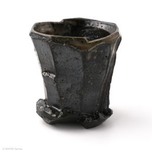 KSC111005 Baba Takashi Kuro-Bizen Cup A back side