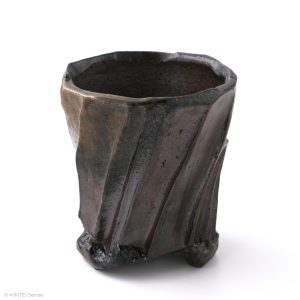 KSC111005 Baba Takashi Kuro-Bizen Cup B front view