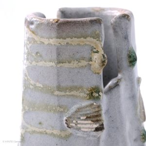 KSC351006 Baba Takashi Shino Vase top side detail