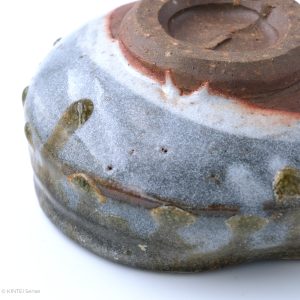 KSC121003 Baba Takashi Shino Bowl A left side bottom detail