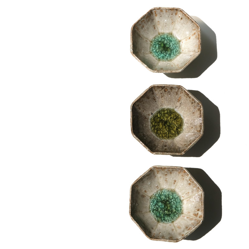 KISARAGI GAMA Ash Glaze Kaiyū Ovale Schale