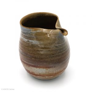 Ishida Kazuya Bizen Raho Spiral Kanne Pourer Front left side