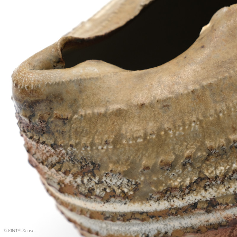 KSC351008 Ishida Kazuya Raho Spiral Vase (11) Side detail