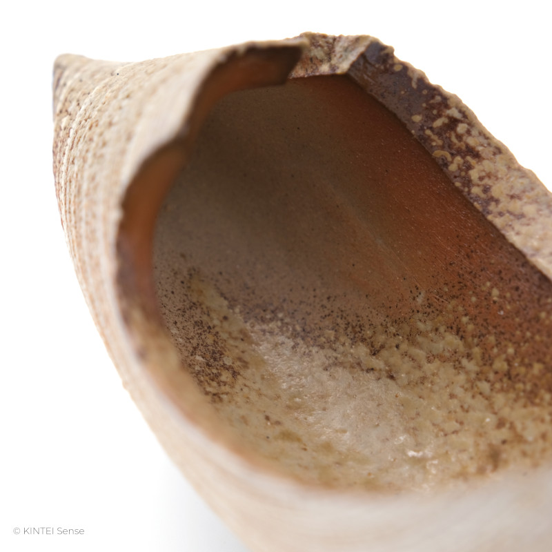KSC351010 Ishida Kazuya Raho Crescent Halbmond Vase hell Inside detail