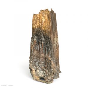 Rupert Grottenthaler Viereckige Glutrosen Vase Linke Seite mit Koge Landschaften KINTEI Sense Japanische Keramik