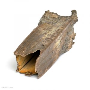 Rupert Grottenthaler Viereckige Glutrosen Vase Liegende Vase KINTEI Sense Japanische Keramik