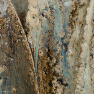 Rupert Grottenthaler Viereckige Vase Ascheglasur Holzbrand DEtail KINTEI Sense Japanische Keramik