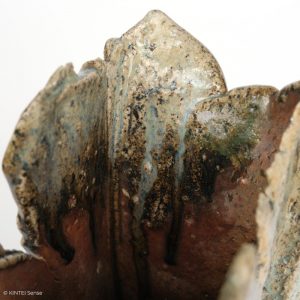 Rupert Grottenthaler Viereckige Vase Ascheglasur Holzbrand Öffnung Detail KINTEI Sense Japanische Keramik