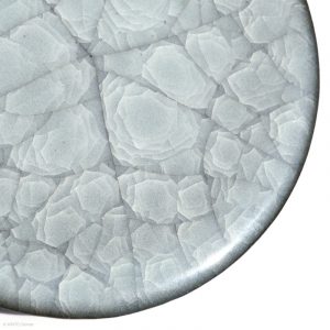 KSC141015 KŌBŌ DAIDAI Seladon Hoher Teller Suzuki Takashi, Nebukawa KINTEI Sense, Keramik, Japan Detail oben