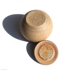 KSC161006 KŌBŌ DAIDAI Mikan Dose mit Deckel Suzuki Takashi, Nebukawa KINTEI Sense, Keramik, Japan Dose Boden mit Deckel