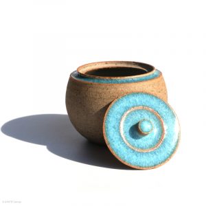 KSC161006 KŌBŌ DAIDAI Mikan Dose mit Deckel Suzuki Takashi, Nebukawa KINTEI Sense, Keramik, Japan Dose mit Deckel angelehnt, Profil