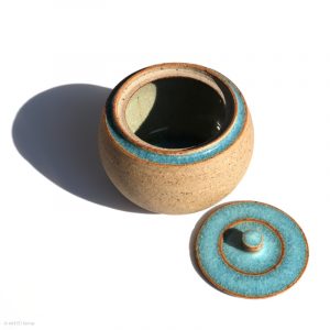 KSC161006 KŌBŌ DAIDAI Mikan Dose mit Deckel Suzuki Takashi, Nebukawa KINTEI Sense, Keramik, Japan Dose mit Deckel von oben