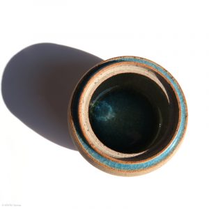 KSC161006 KŌBŌ DAIDAI Mikan Dose mit Deckel Suzuki Takashi, Nebukawa KINTEI Sense, Keramik, Japan Dose von oben ohne Deckel