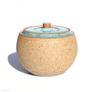 KSC161006 KŌBŌ DAIDAI Mikan Dose mit Deckel Suzuki Takashi, Nebukawa KINTEI Sense, Keramik, Japan Dose mit Deckel geschlossen, Profil, Schatten