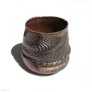 KSC111012 ISHIDA Kazuya Spiral Becher RaSou KINTEI Sense Bizen Japan Seitenansicht