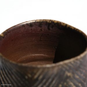 KSC111012 ISHIDA Kazuya Spiral Becher RaSou KINTEI Sense Bizen Japan Detail Innen Rand