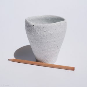 KSC111019 Ishida Kazuya Bizen Porzellan Becher KINTEI Sense volle Ansicht vorne Maße