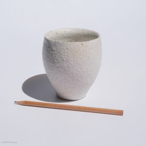 KSC111020 Ishida Kazuya Bizen Porzellan Becher KINTEI Sense volle Ansicht vorne Maße