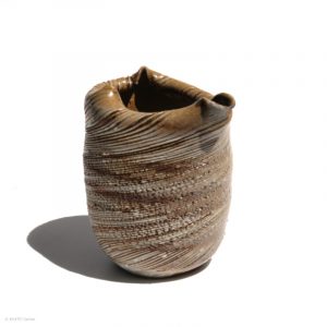 KSC161009 ISHIDA Kazuya Spiral Kanne KINTEI Sense Bizen Japan Vollansicht hinten