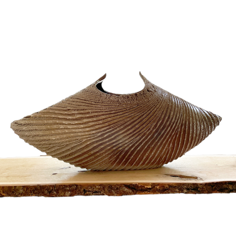 25_08 ISHIDA Kazuya NEw Release info Neuigkeiten Raho Vase Skulptur Bizen Japanische Keramik KINTEI Sense Keramik aus Japan