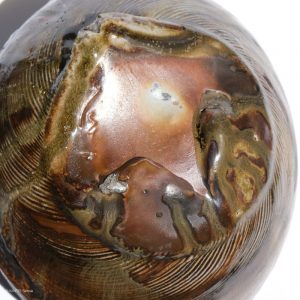 KSC351017 Ishida Kazuya Raho Vase mit Ascheanflug KINTEI Sense Japanische Keramik Vase Boden