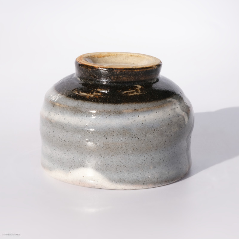 KINTEI Sense Manpu Gama Zao-Yaki, Keramik, Japan, Kohiki, Sake Schale, Guinomi, Boden