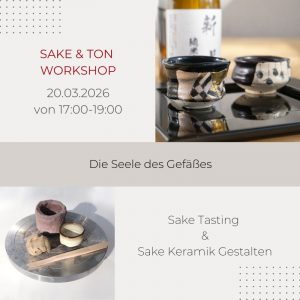 KINTEI Sense SAKE Workshop Sake Tasting Sake Schale Keramik Schaffen