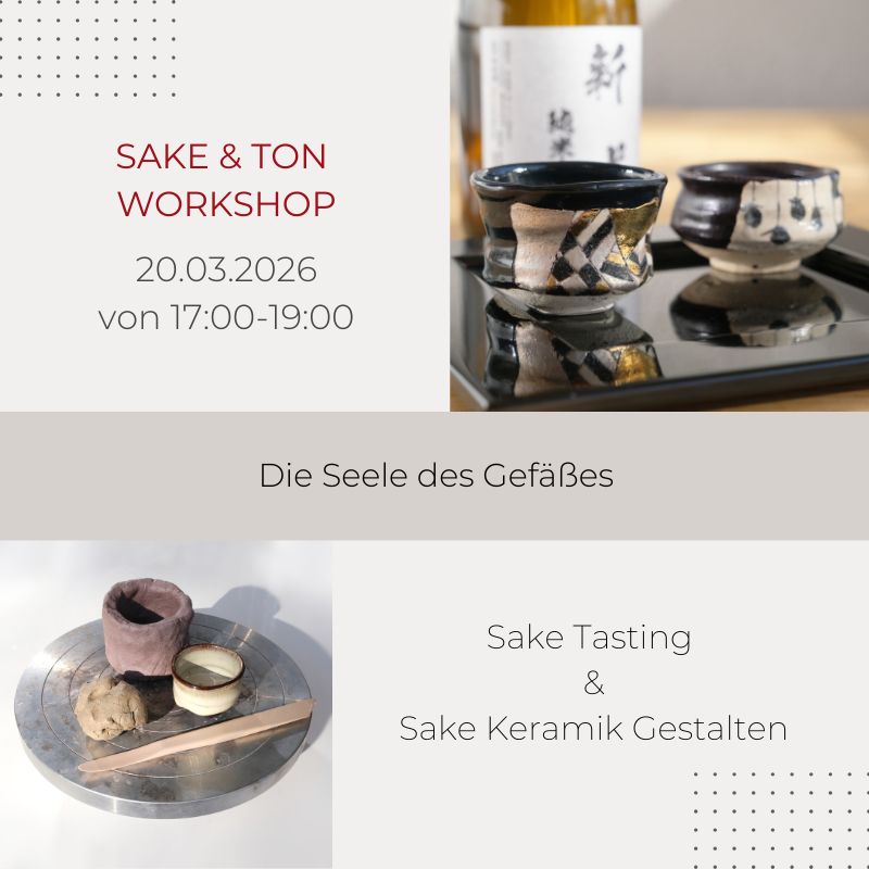 KINTEI Sense SAKE Workshop Sake Tasting Sake Schale Keramik Schaffen