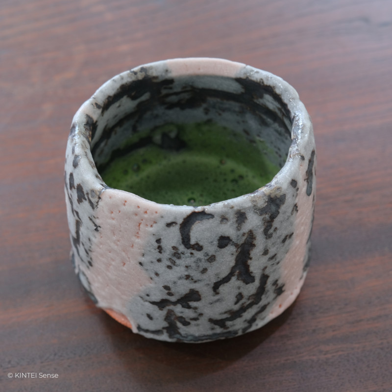 KINTEI Sense Hayashi Yuka Werkstatt Japan Mino Shino Keramik Toki Teezeremonie Teeschalen Matcha Matchaschale