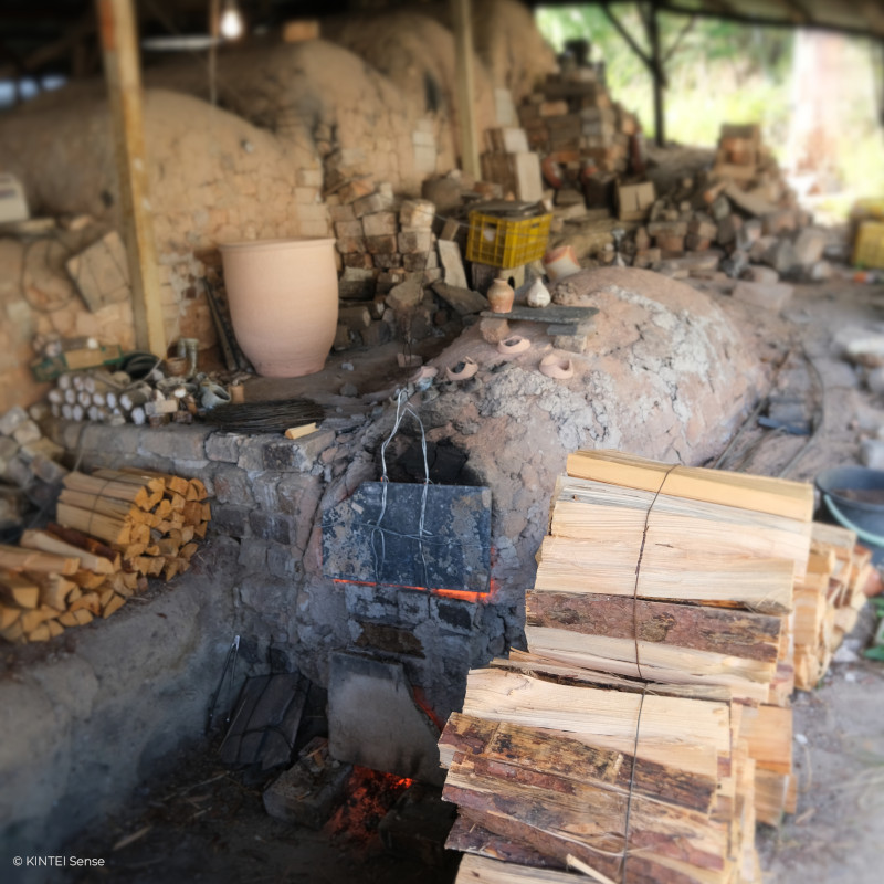 KINTEI Sense Sawa Katsunori Werkstatt Shigaraki Oribe Japan Keramik Anagama Teekeramik Sake Schalen Anagama Noborigama