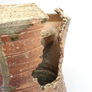 KINTEI Sense SAWA Katsunori Shigaraki Tsubo Anagama wood-firing ashglaze Tea ceremony Momoyama Gefäß Bruch Detail