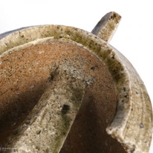 KINTEI Sense SAWA Katsunori Shigaraki Tsubo Anagama wood-firing ashglaze Tea ceremony Momoyama Gefäß Stab Detail