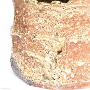 KINTEI Sense SAWA Katsunori Shigaraki Tsubo Anagama wood-firing ashglaze Tea ceremony Momoyama Gefäß Ton Detail