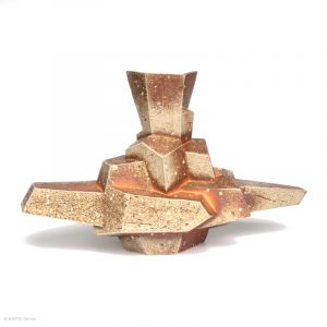 KINTEI Sense Tao Akira Shigaraki Keramik Japan Holzbrand Skulptur Objekt Vase Geometrische Formen Abstrakte Kunst Stretching Vorderseite