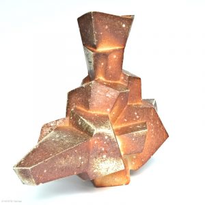 KINTEI Sense Tao Akira Shigaraki Keramik Japan Holzbrand Skulptur Objekt Vase Geometrische Formen Abstrakte Kunst Stretching Seite rechts