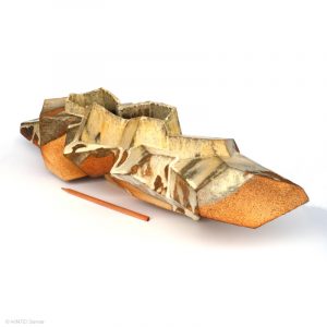 KINTEI Sense TAO Akira Walking on a Ridge Shigaraki Keramik Japan Skulptur Objekt Vase Holzbrand Ascheglasur Maßstab