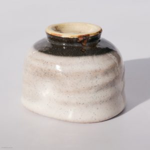 KINTEI Sense MANPU GAMA, Japan, Ceramics, Zao-Yaki, Kohiki, Sake Cup, Free Form, Upside down