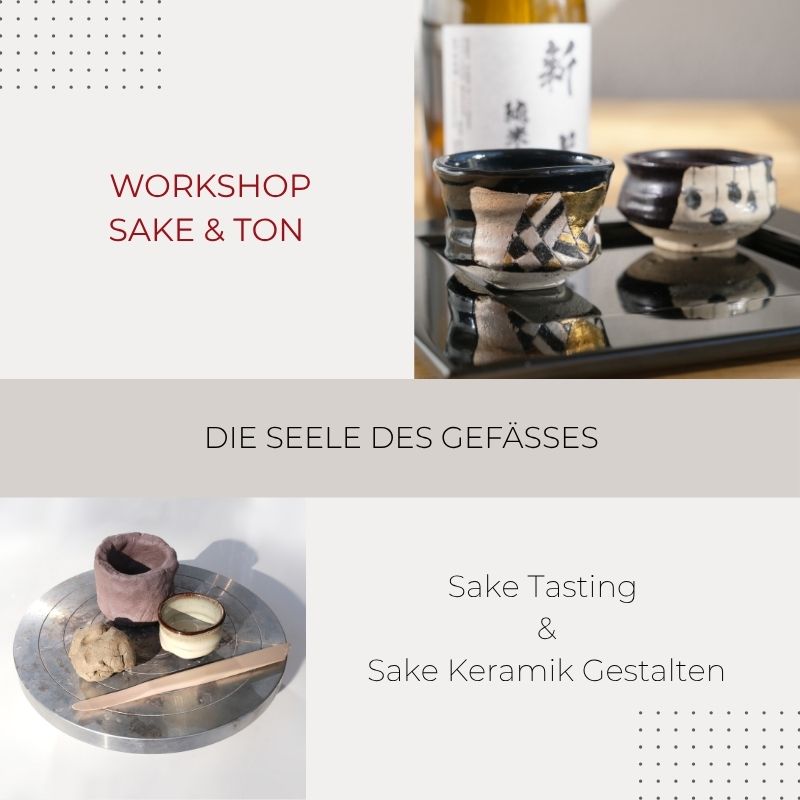 KINTEI Sense workshop mit Sake Verkostung und Sake Schale mit Ton schaffen