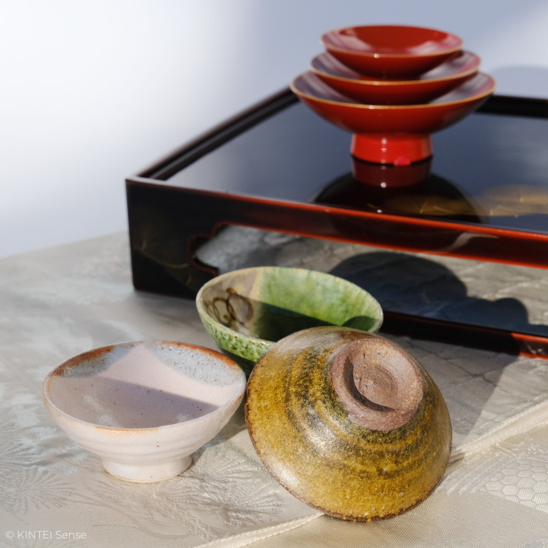 KINTEI Sense, Inspiration, Sake, Guinomi, Shuki, Shuhai, Tokkuri, Katakuchi, Sake Keramik, Geschichte und Sammler Tipps, Sammlung kleiner Sake Schalen
