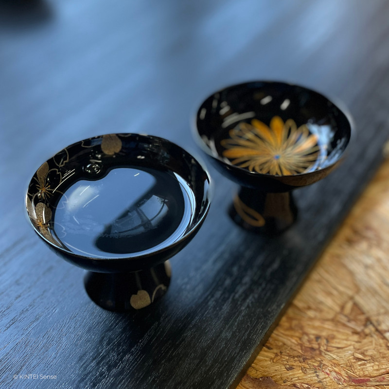 KINTEI Sense, Inspiration, Sake, Guinomi, Shuki, Shuhai, Tokkuri, Katakuchi, Sake Keramik, Geschichte und Sammler Tipps, Lackschalen